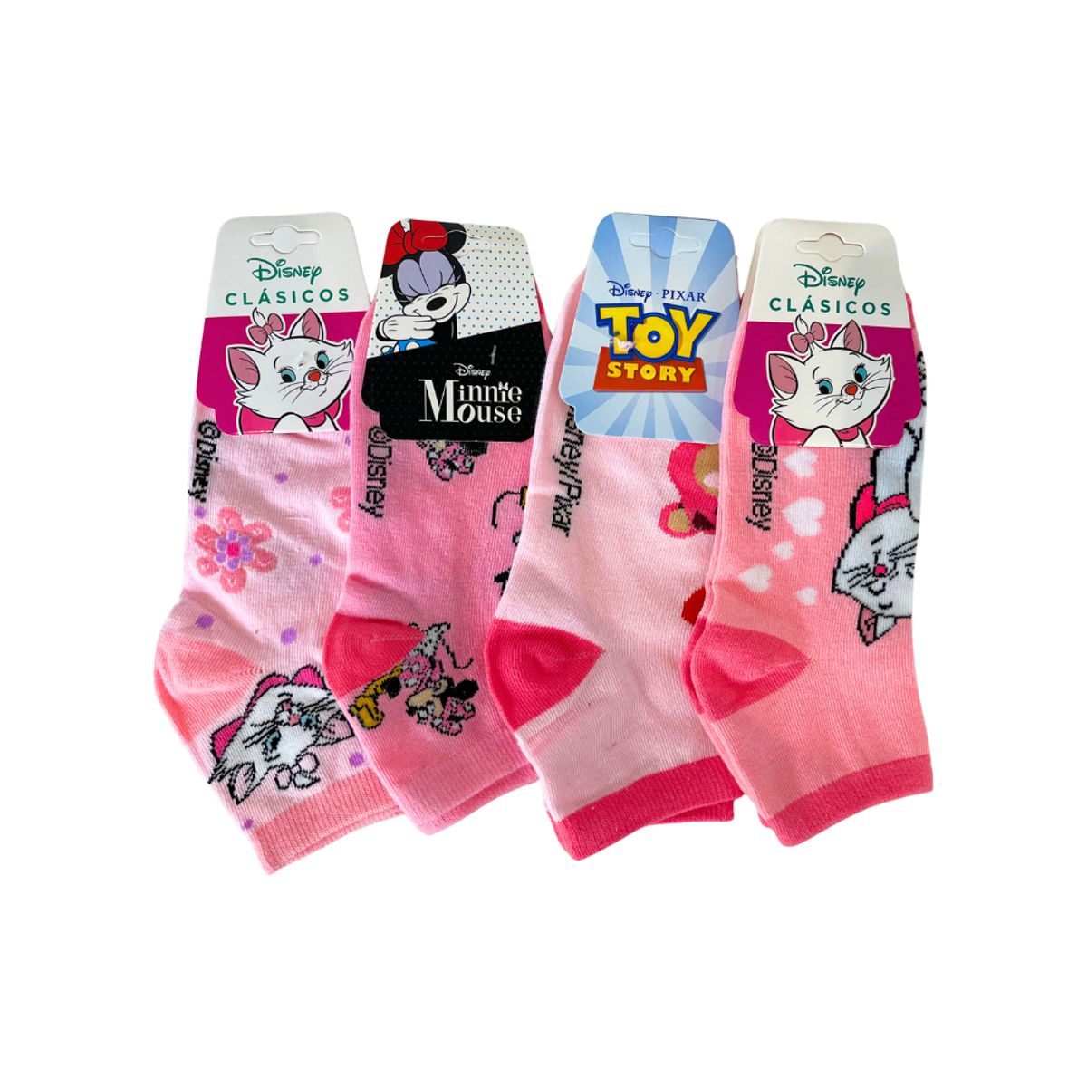 DISNEY CLASICOS - Pack 4 Medias DISNEY Talla Standard Mujer