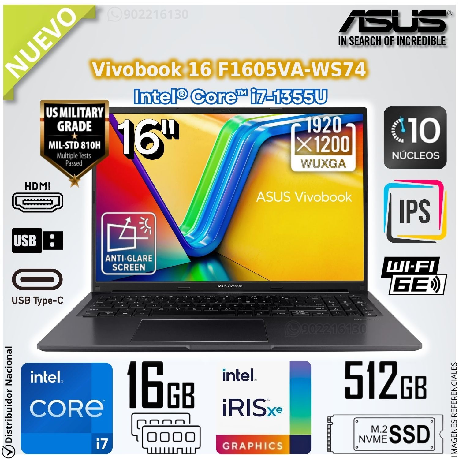 Laptop Notebook ASUS VIVOBOOK 16 16
