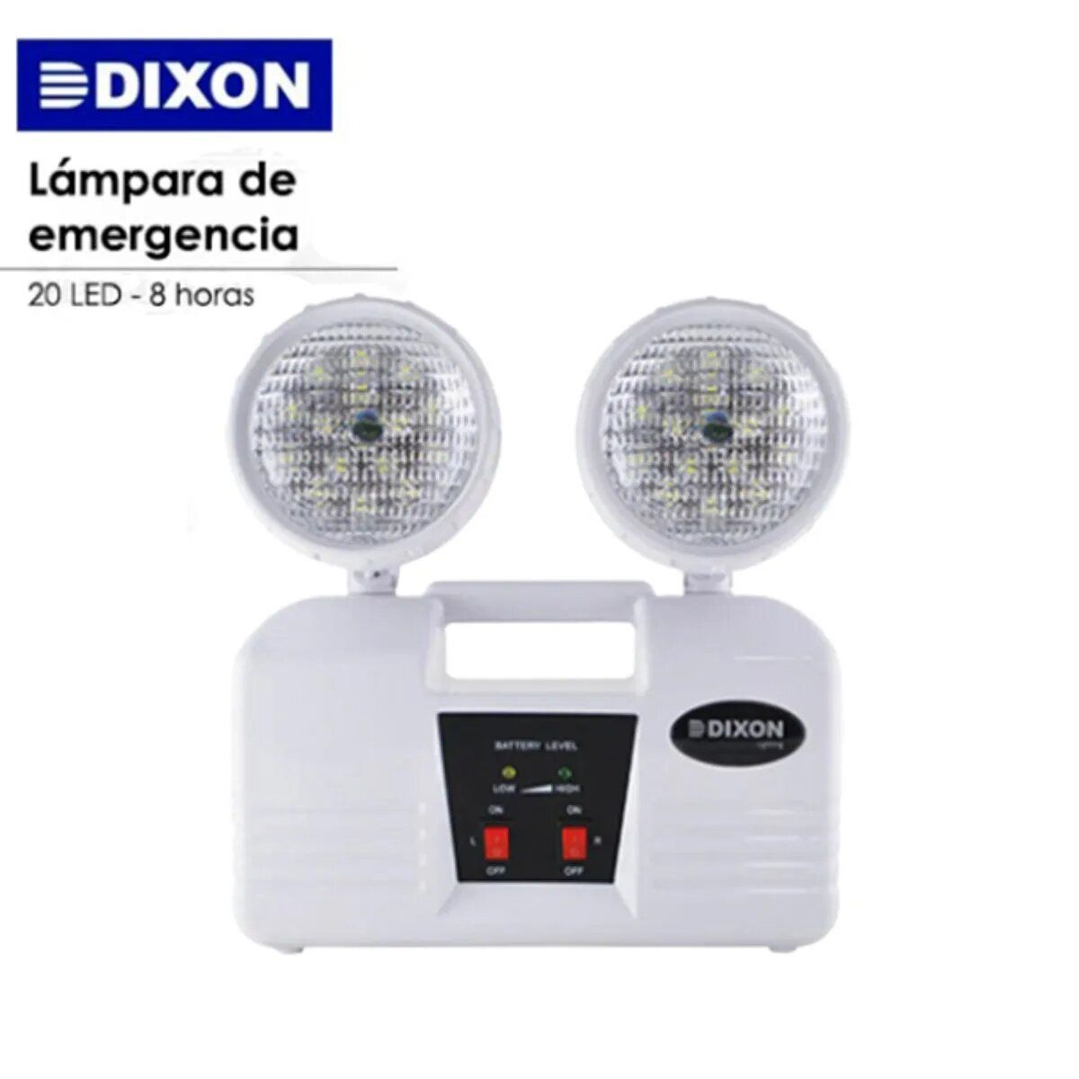 DIXON - LUZ DE EMERGENCIA DIXON 20 LED 8 HORAS