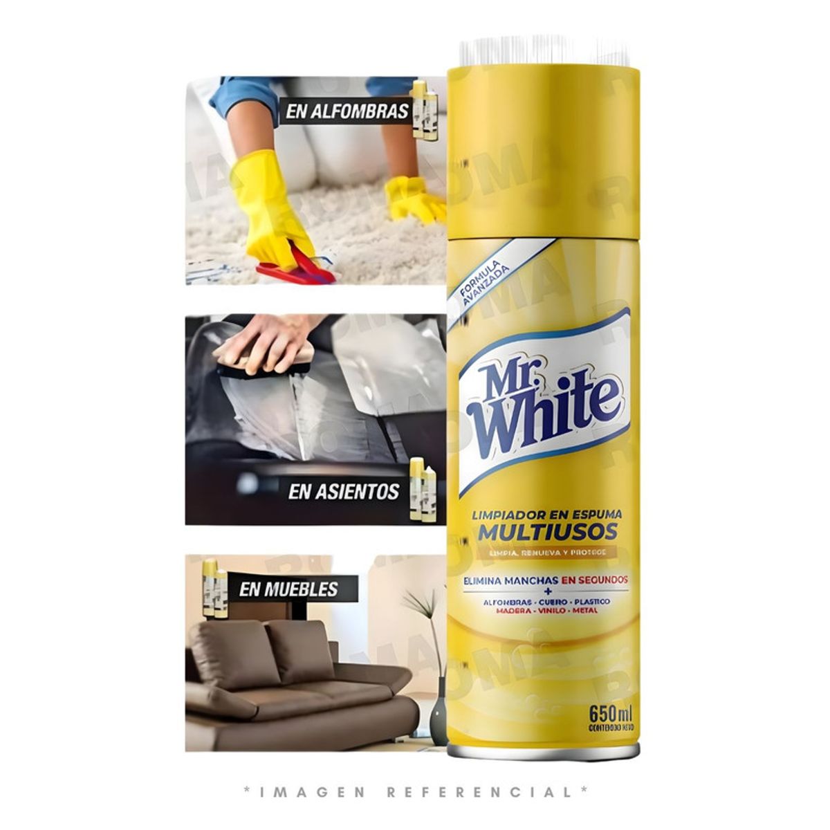 GENERICO - SPRAY LIMPIADOR EN ESPUMA MULTIUSOS MR WHITE