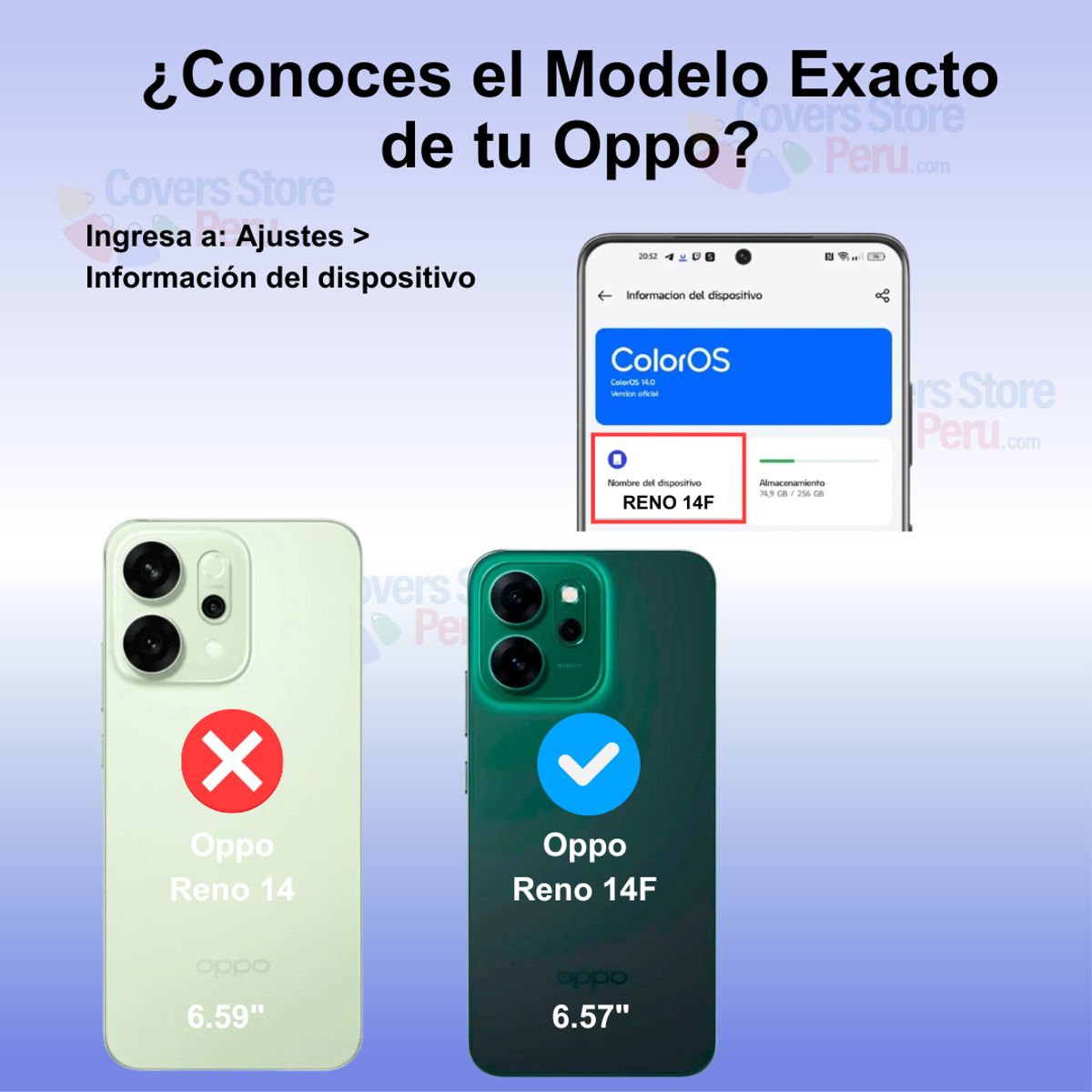 GENERICO - Funda Case para Oppo Reno 14F Flip Cover Guinda
