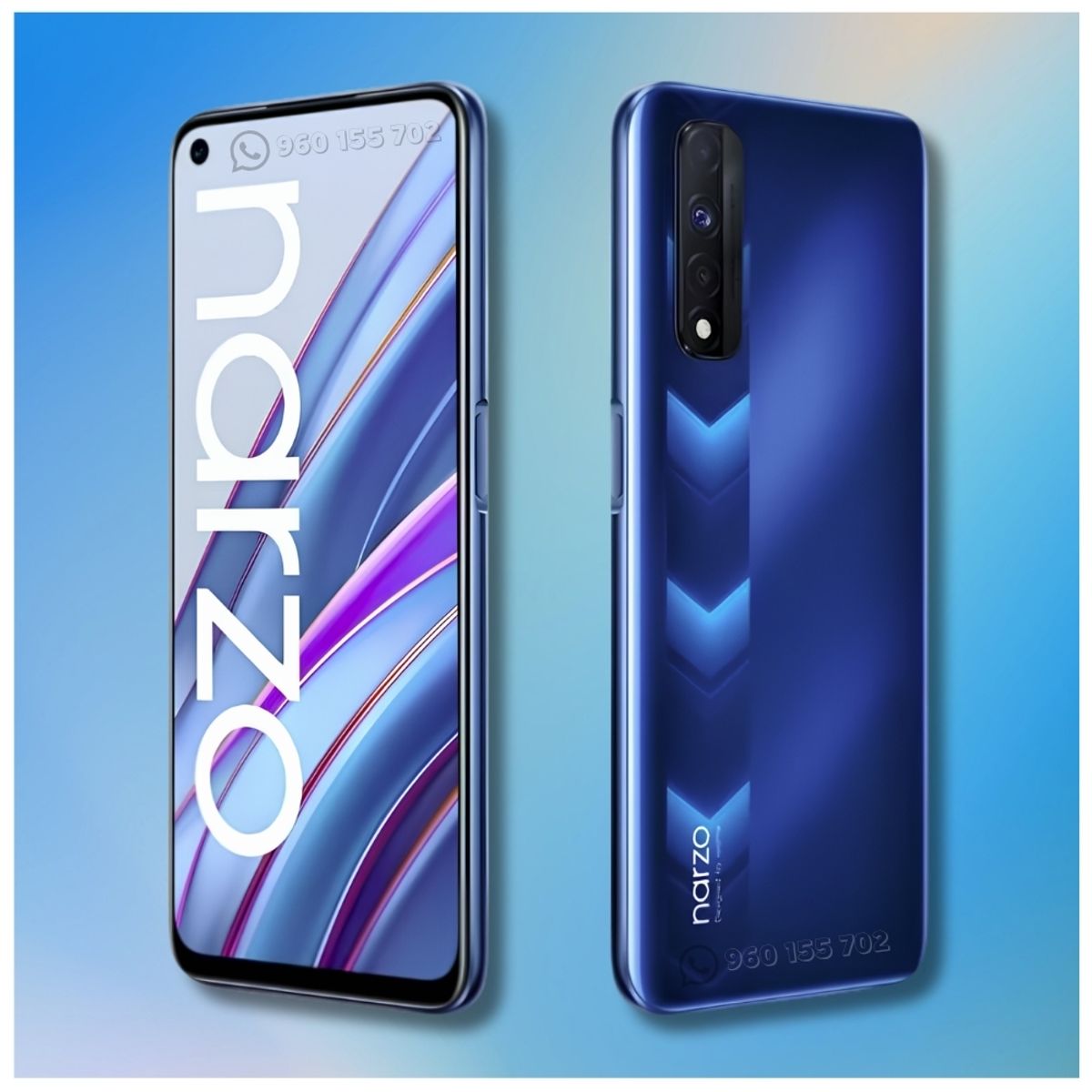 REALME - Celular Realme Narzo 30 5G  6.5"  Pulg. 7GB RAM 128GB Android 11 - Azul