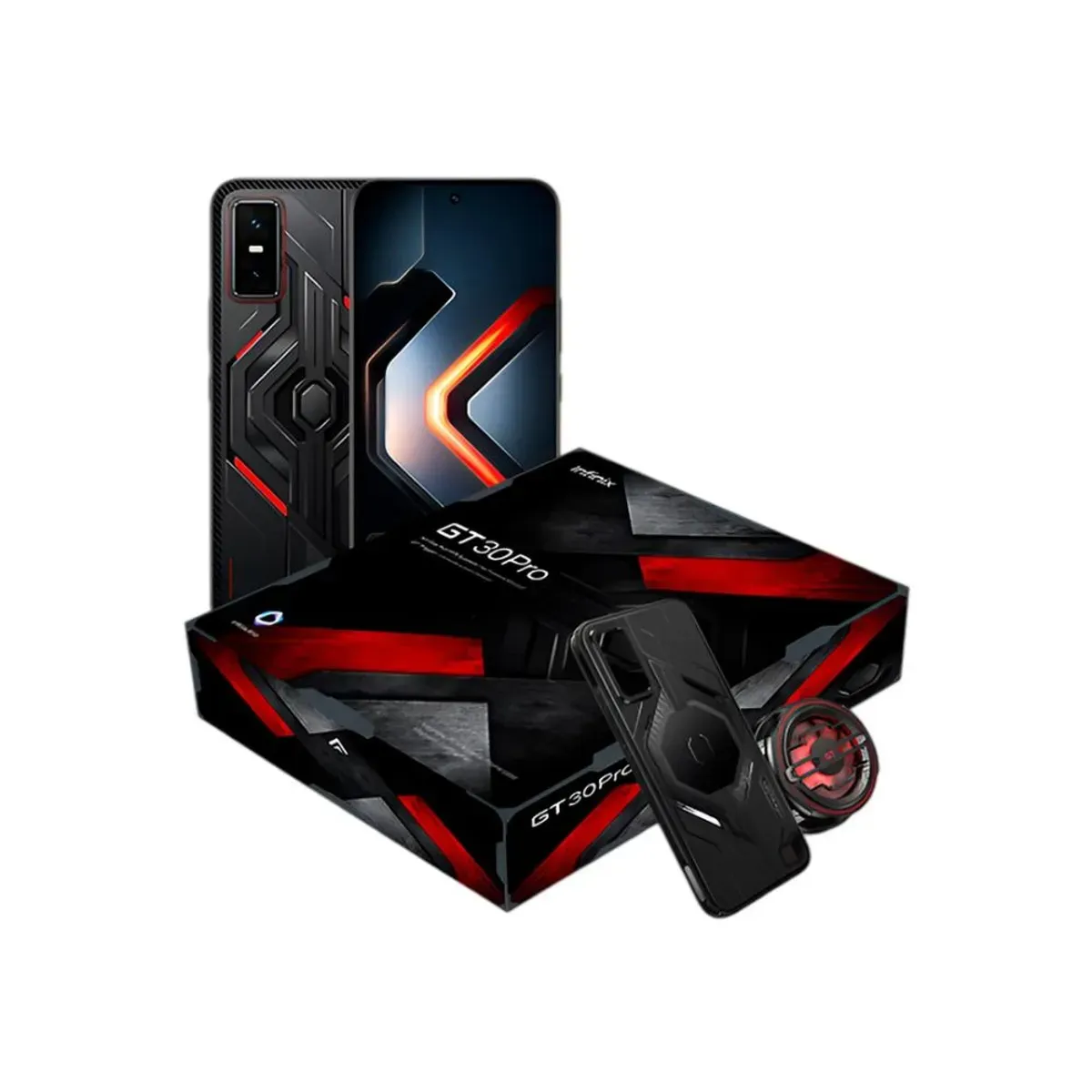 INFINIX - Infinix Gt 30 Pro 5g 512Gb 12+12gb Ram Dark Flare Gaming Kit - NEGRO