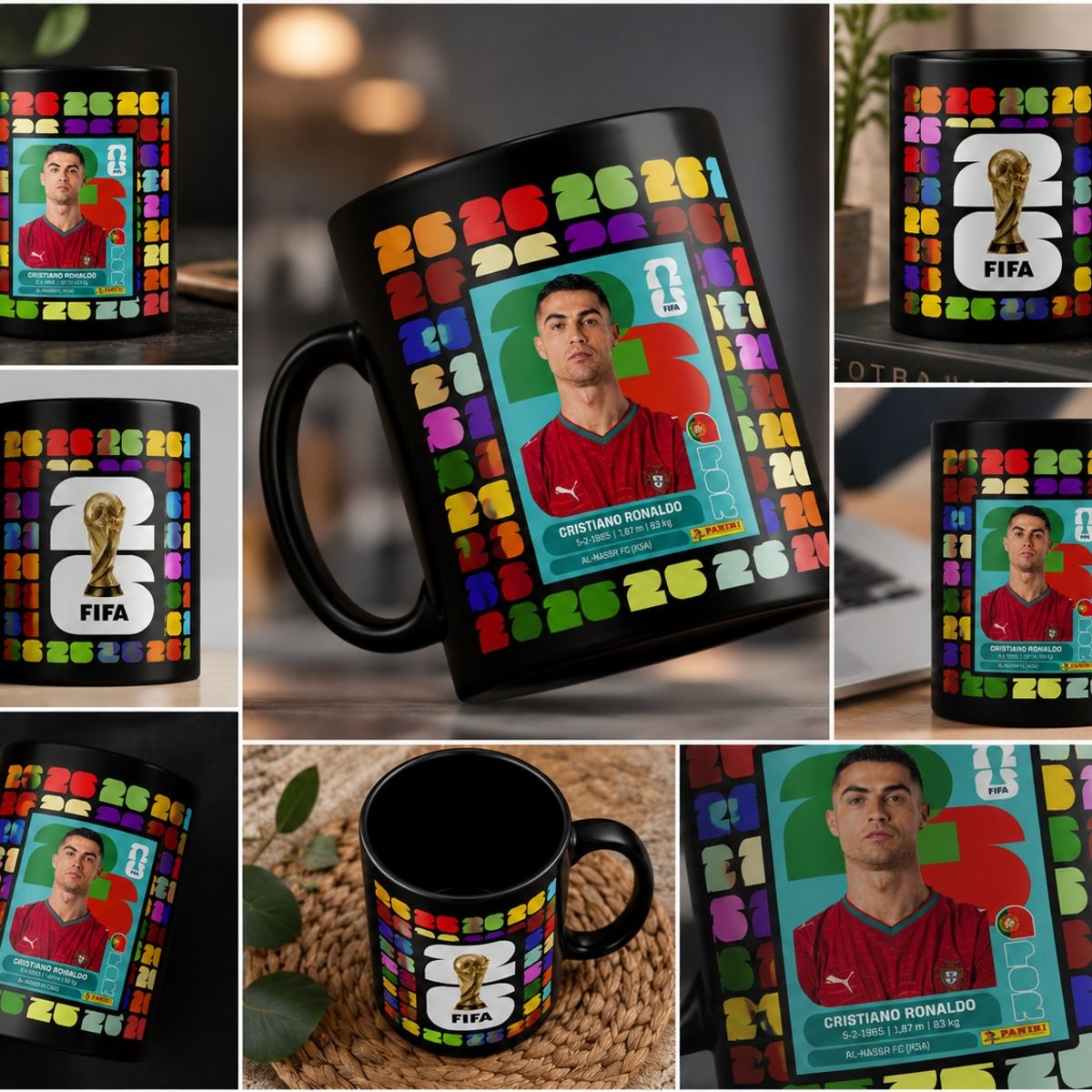 TAZA DE CRISTIANO RONALDO  - COPA MUNDIAL 2026 - EL BICHO, marca GENERICO - Foto 2