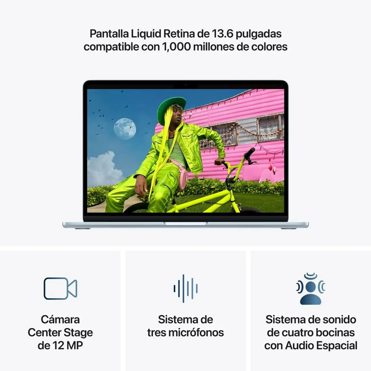 APPLE - MacBook Air 13” Chip M5 16GB RAM 512GB Teclado Ingles - Skyblue