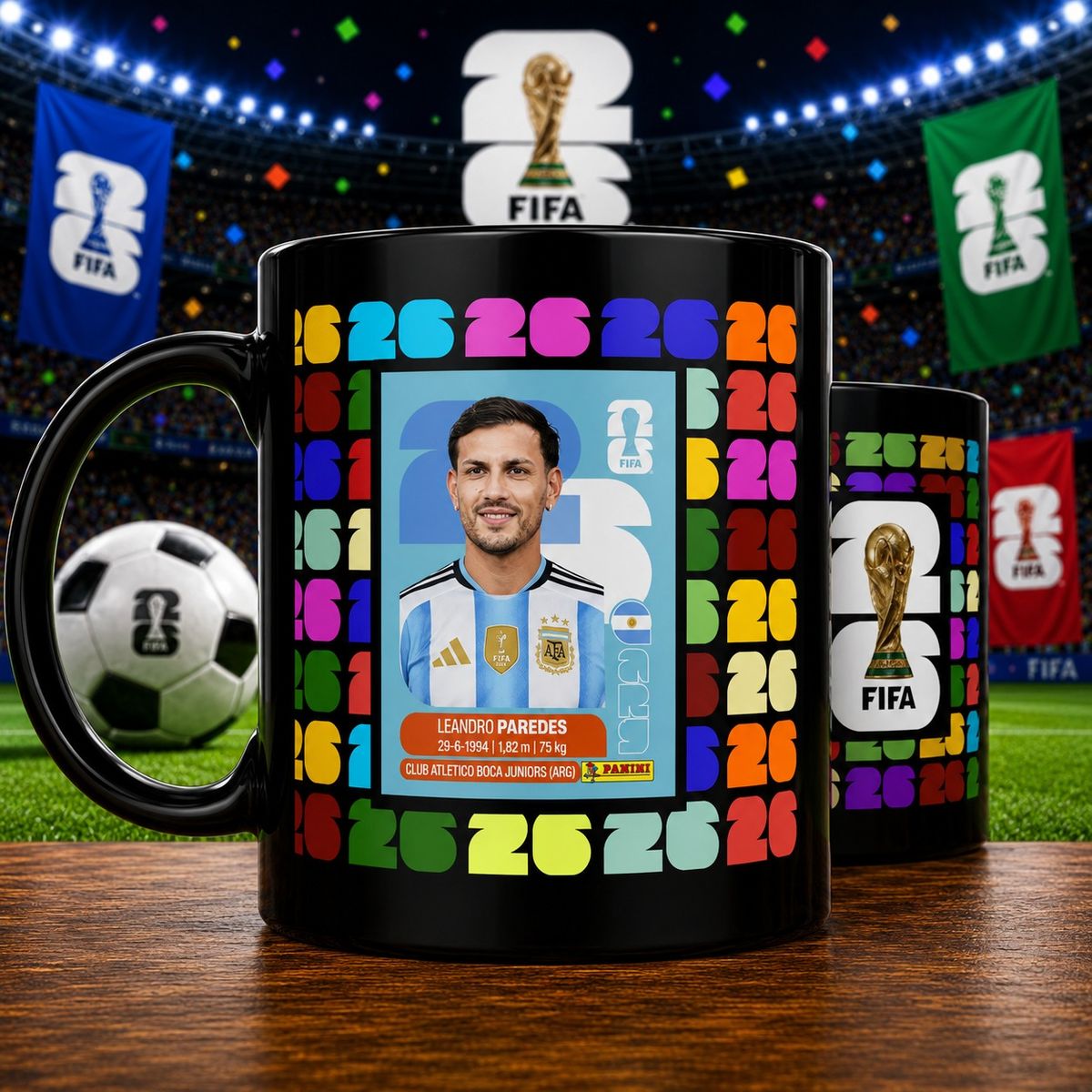 TAZA LEANDRO PAREDES - COPA MUNDIAL 2026, marca GENERICO - Foto Principal