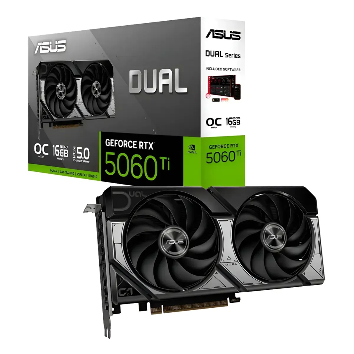 ASUS - TARJETA GRAFICA ASUS DUAL RTX 5060TI 16GB GDDR7
