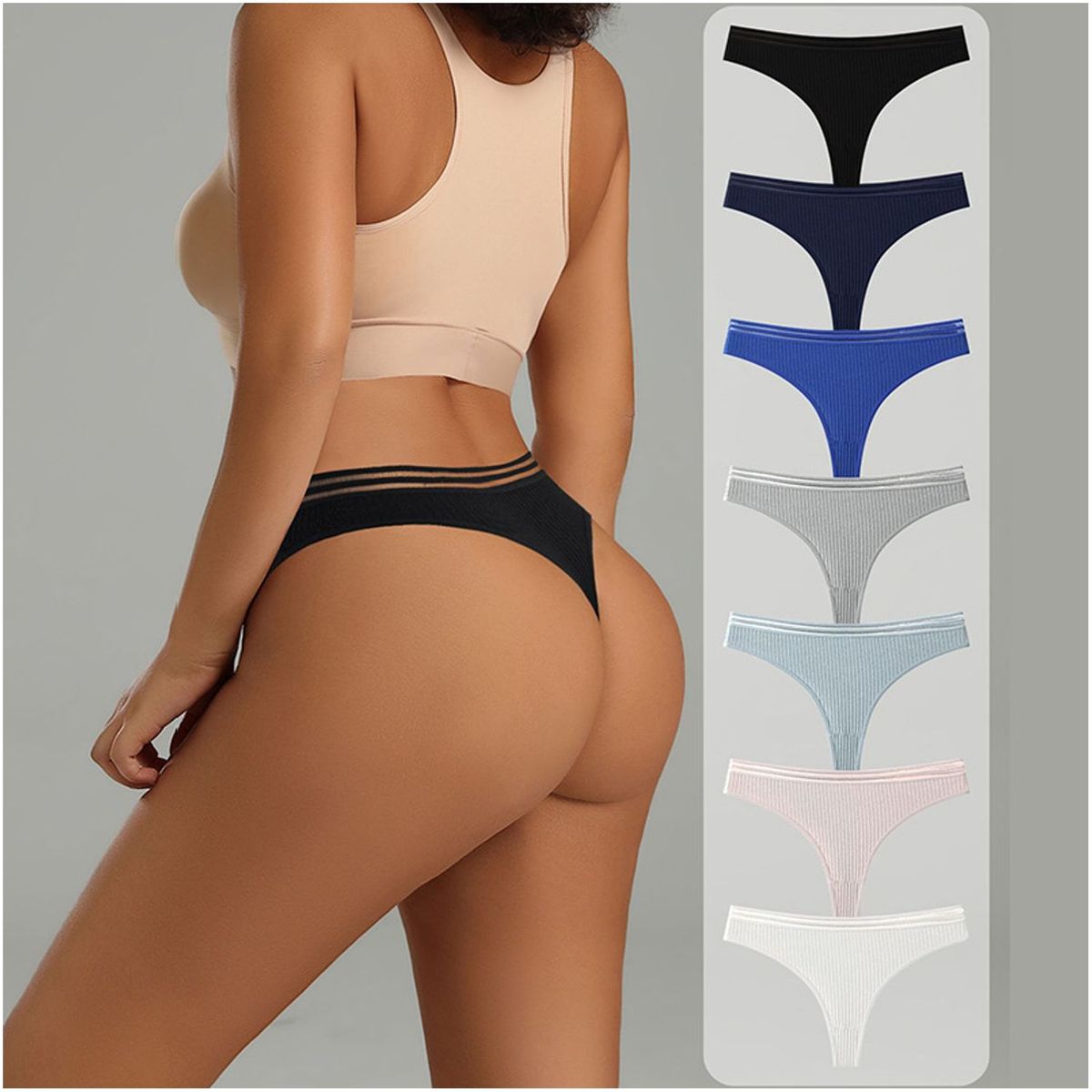 TIOZONEY - Pack de 7 Calzones Mujer