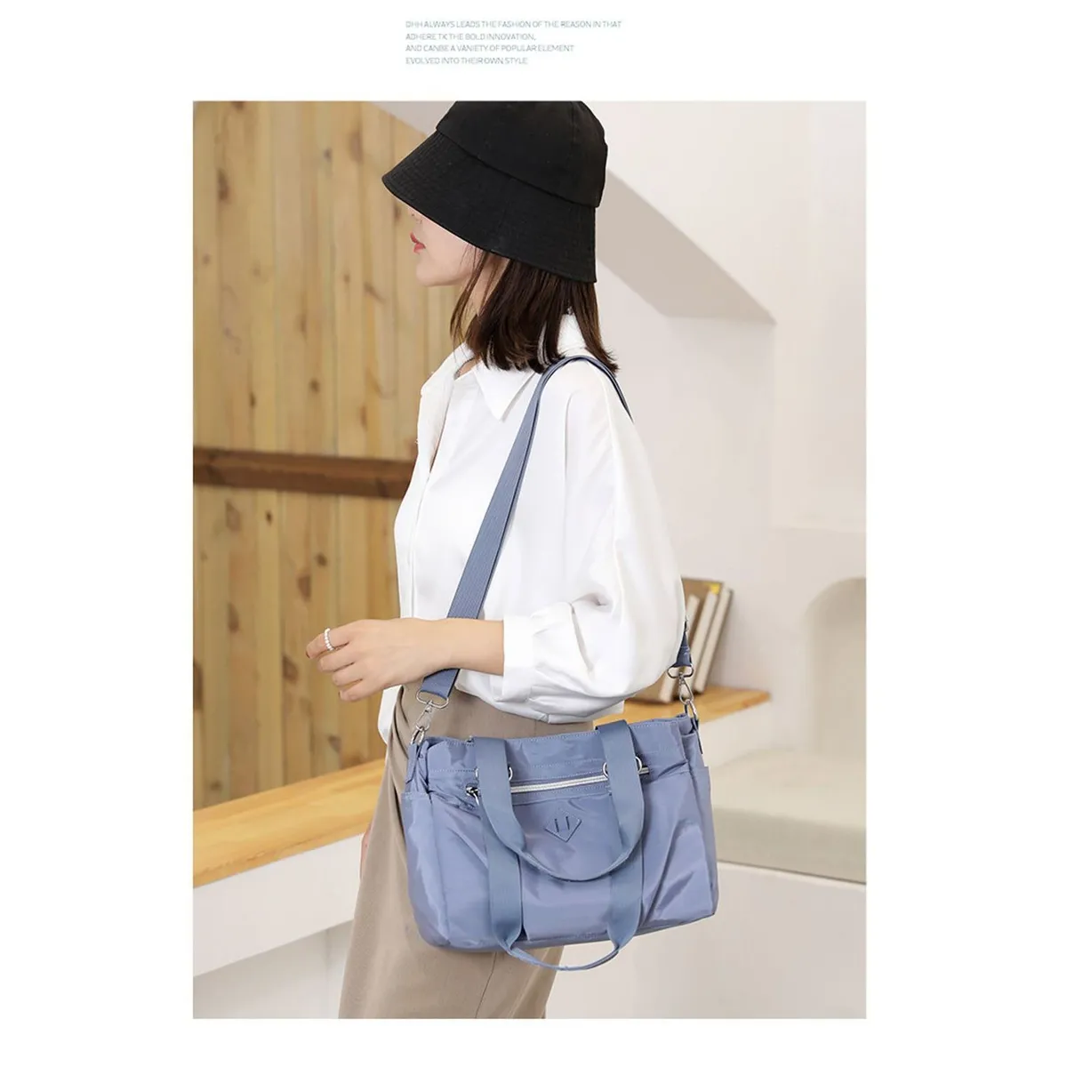 TIOZONEY - Bolso bandolera multicapa de gran capacidad