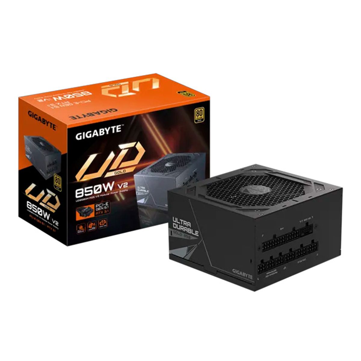 GIGABYTE - Fuente de poder GIGABYTE UD850GM PG5 V2 850W 80 PLUS GOLD