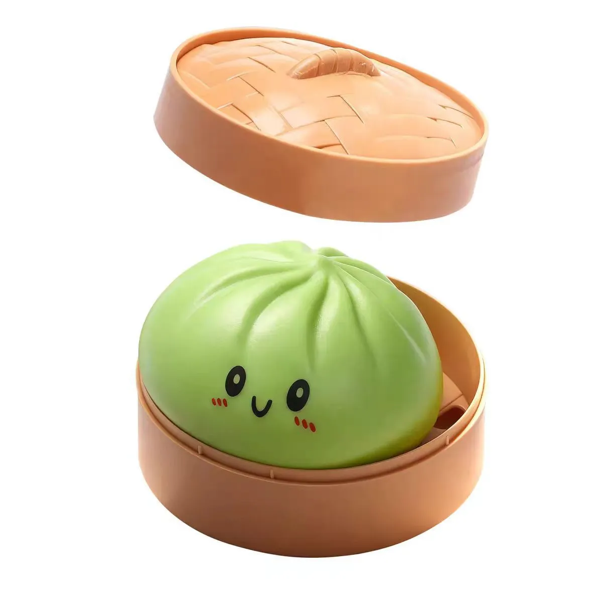 VATYERTY - Juguete antiestrés con forma de bollo sonrisa Verde
