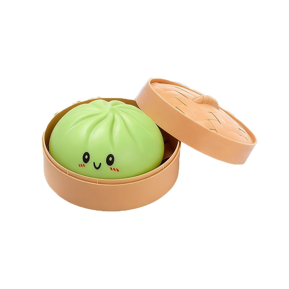 VATYERTY - Juguete antiestrés con forma de bollo sonrisa Verde