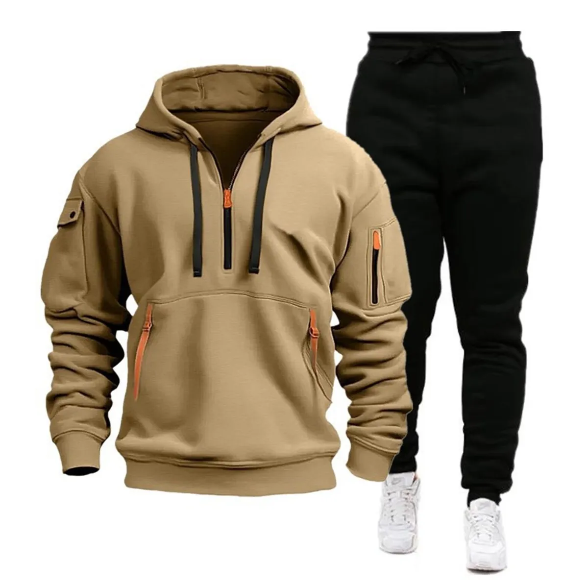 TIOZONEY - 2pcs Traje de invierno para hombres