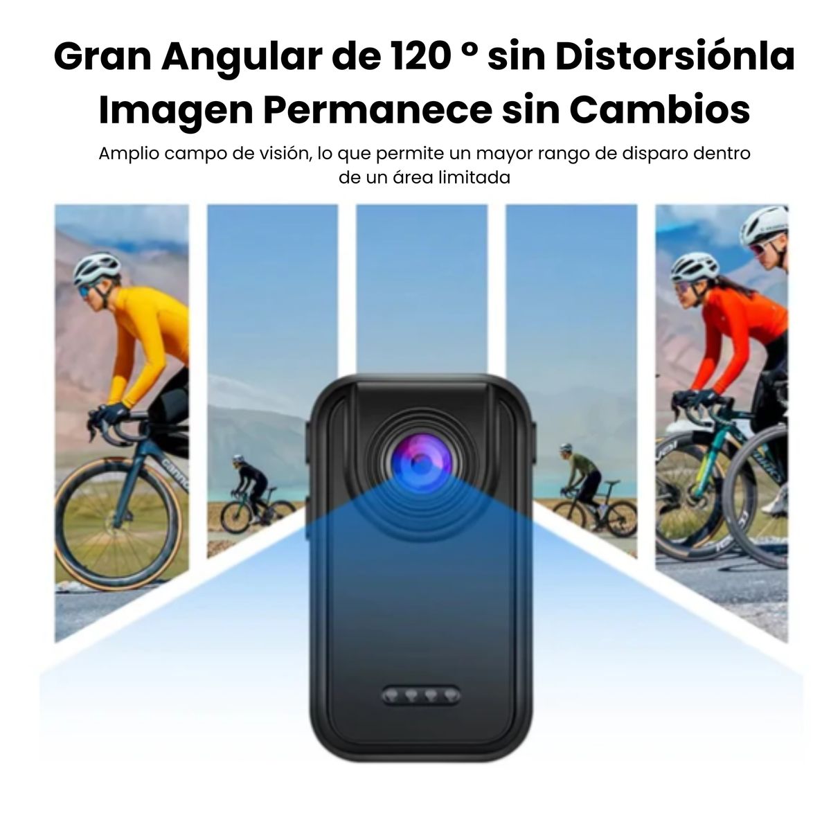 SEISA - Mini Camara Deportiva Portátil 1080P Body Cam Corporal HDR Gran Angular 130  Grados