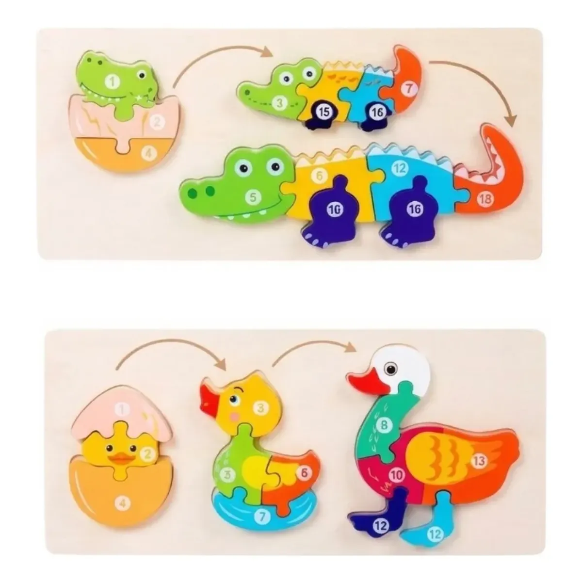 TOYS MASTER - Rompecabezas de Animales Evolutivo