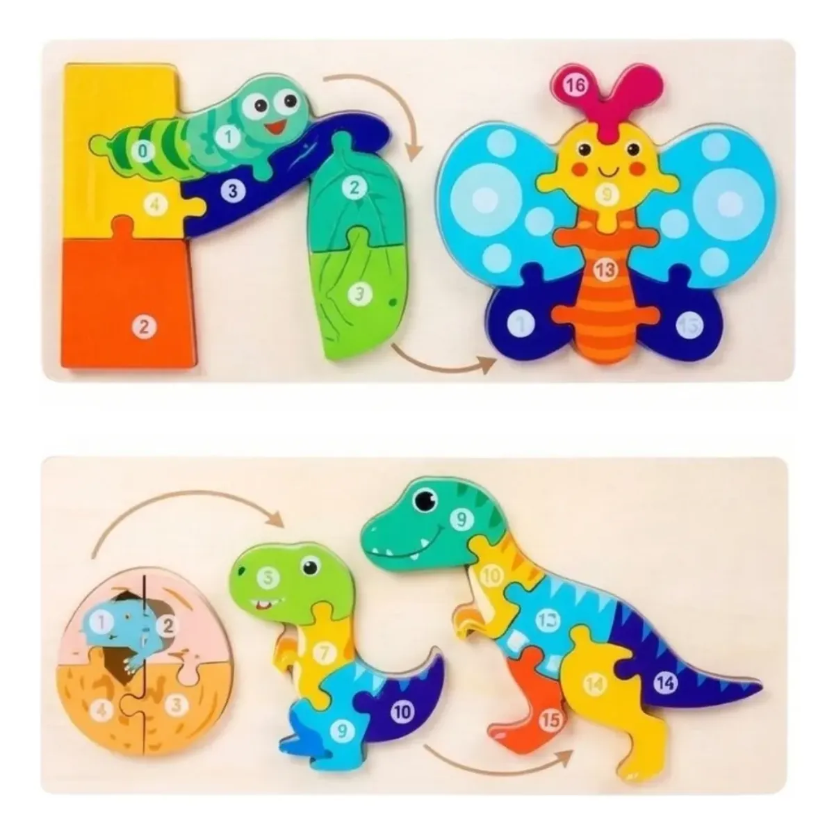 TOYS MASTER - Rompecabezas de Animales Evolutivo