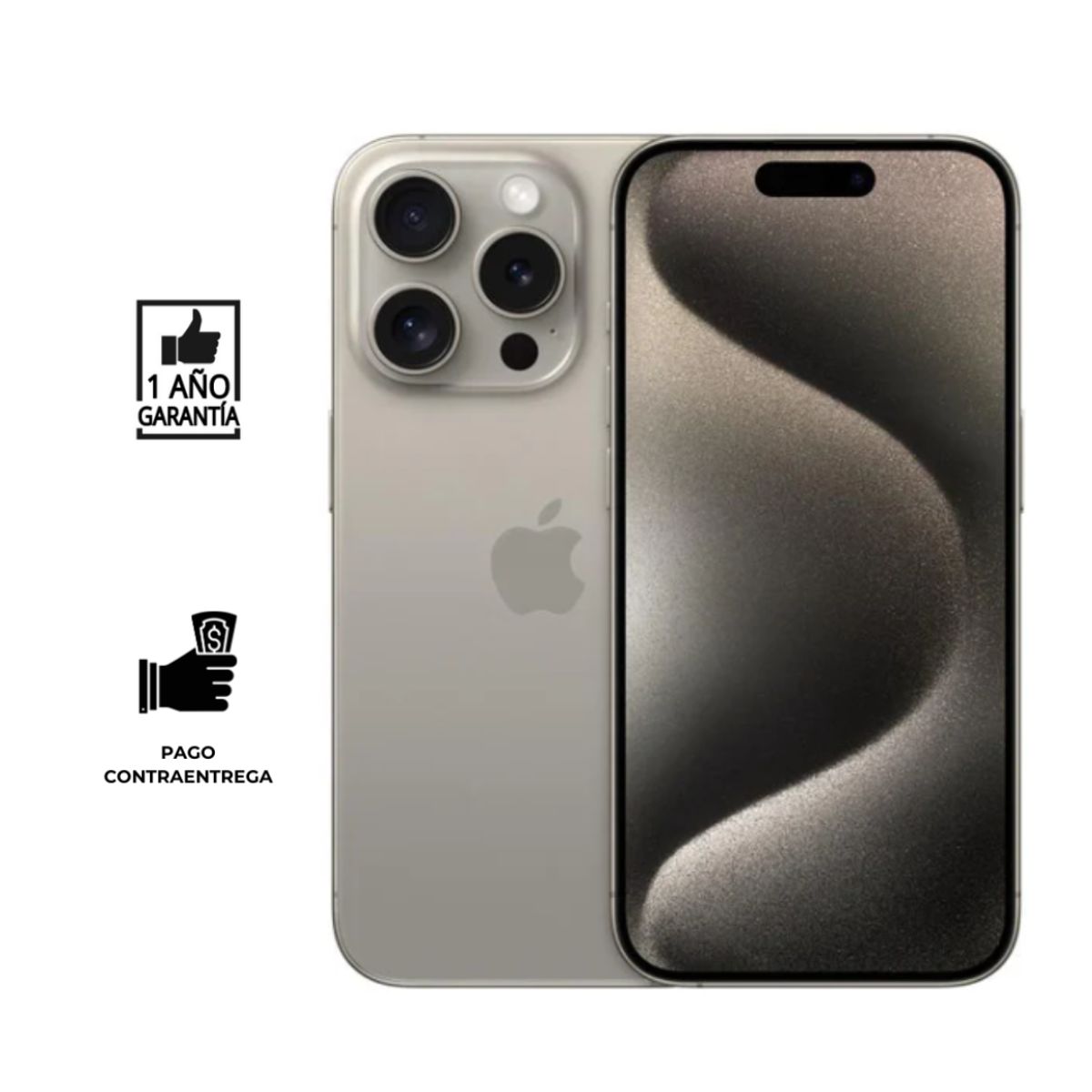 APPLE - iPhone 15 Pro Max Reacondicionado (ESIM) 512gb I Grado A I color: Natural Titanio