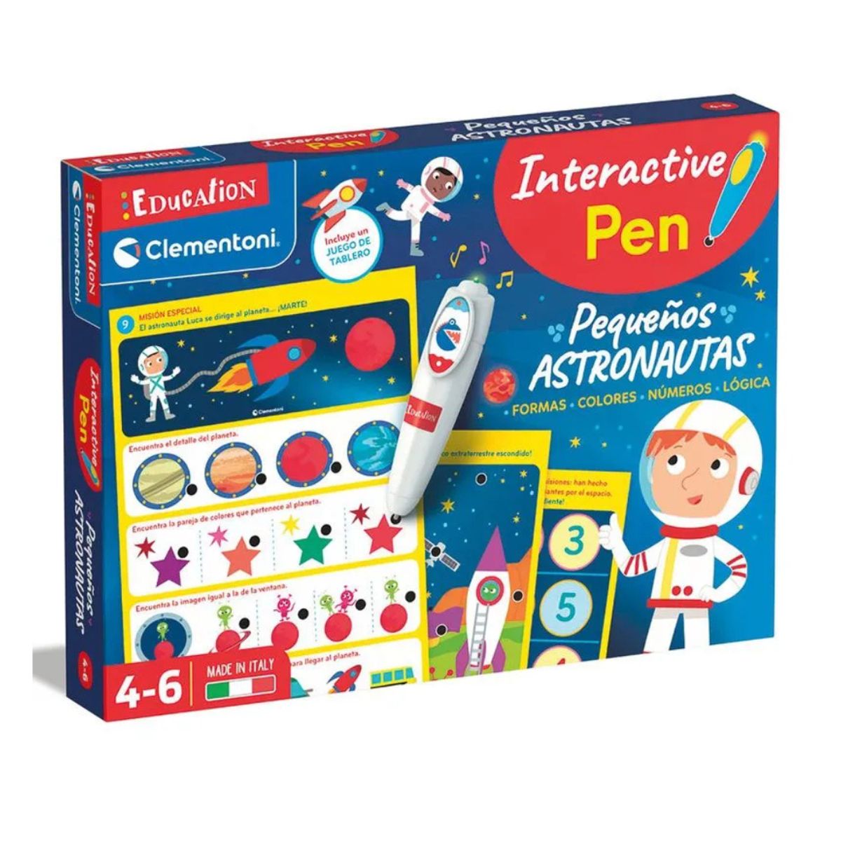 Clementoni - Clementoni Boli de aprendizaje Interactivo Pequeños Astronautas