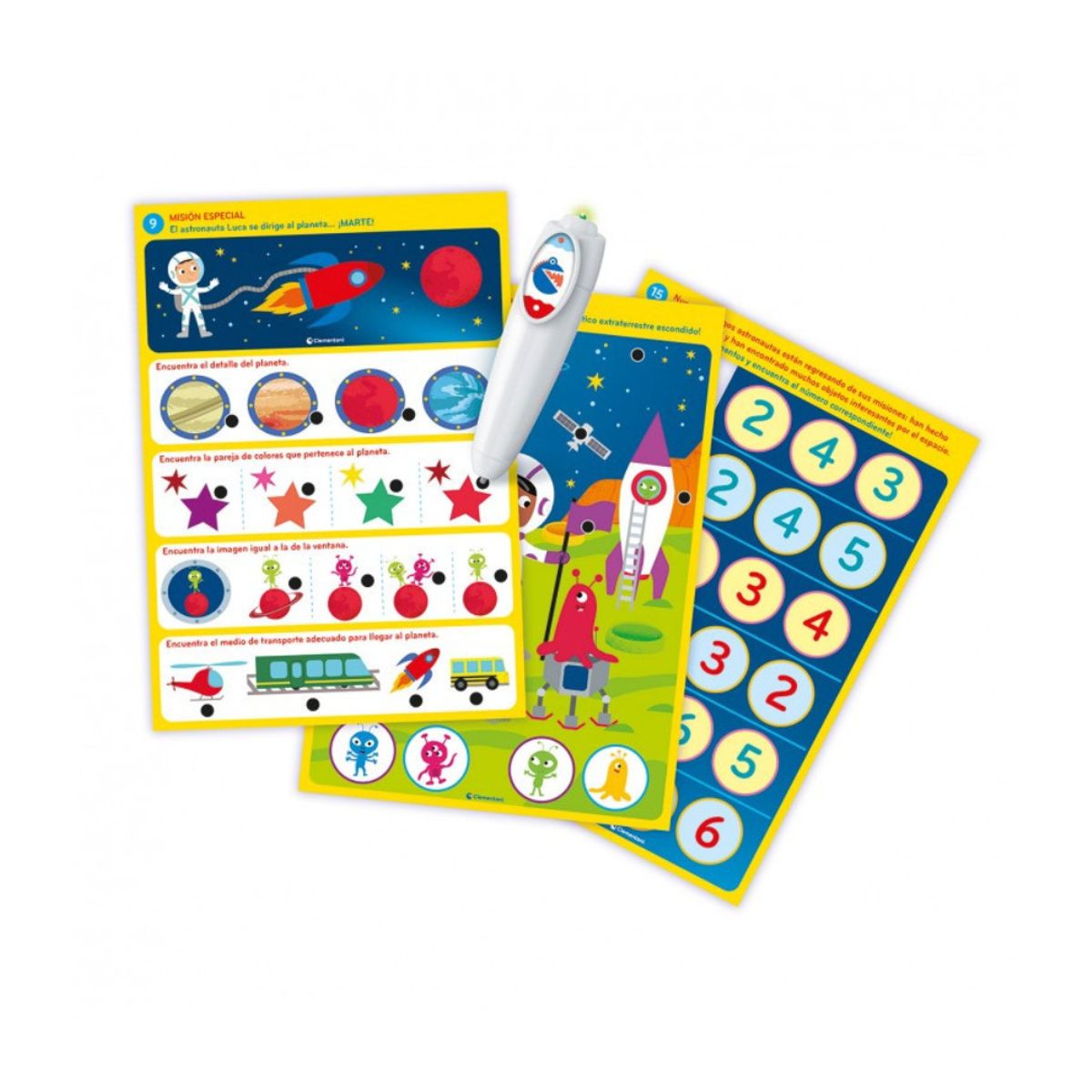 Clementoni - Clementoni Boli de aprendizaje Interactivo Pequeños Astronautas