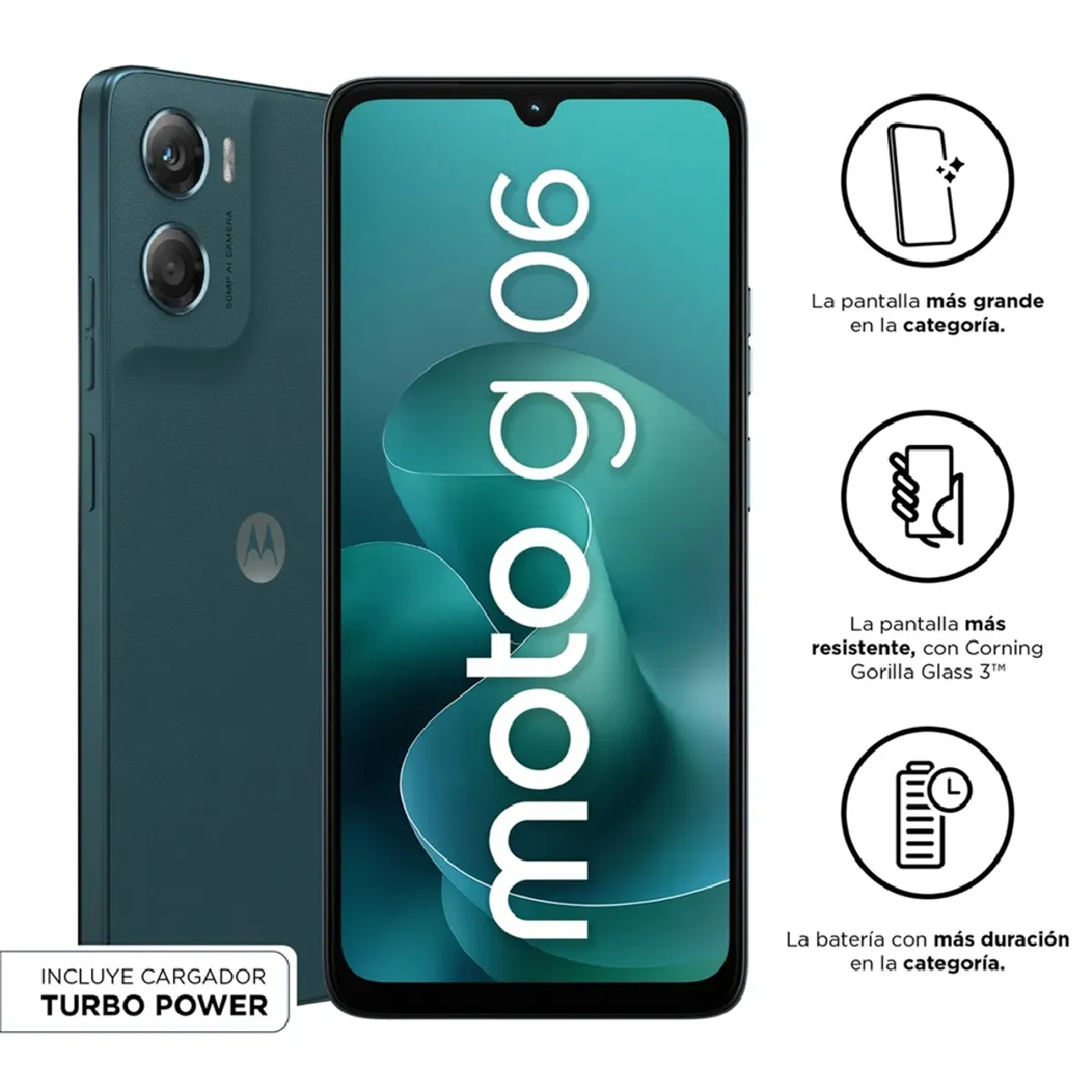 MOTOROLA - Celular Moto G06 4GB + 128GB