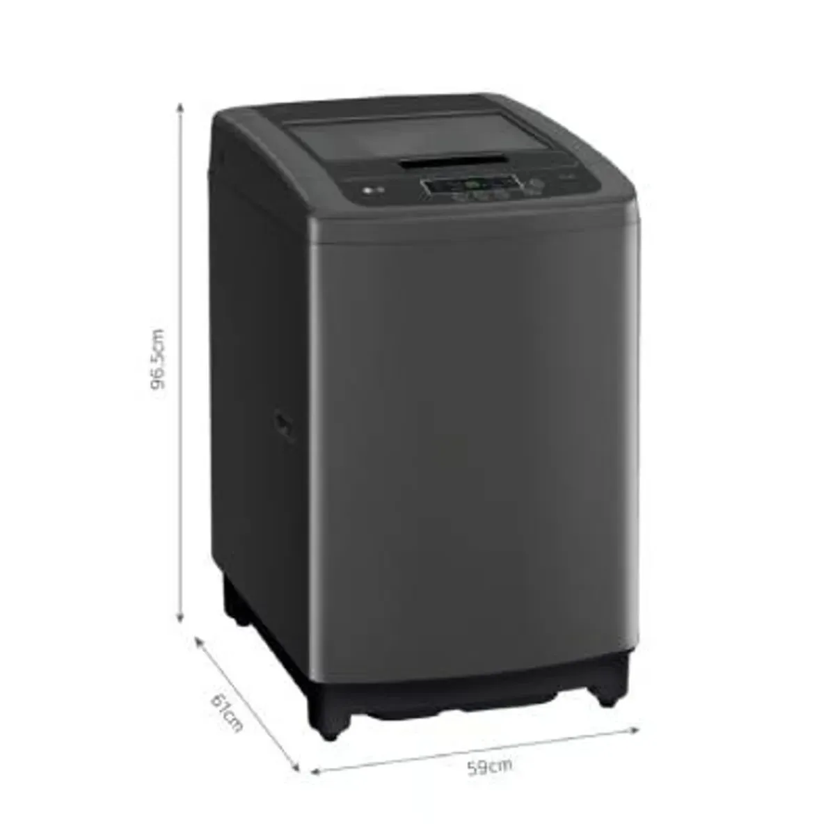LG - Lavadora LG 13Kg Carga Superior WT13BVTB Negro