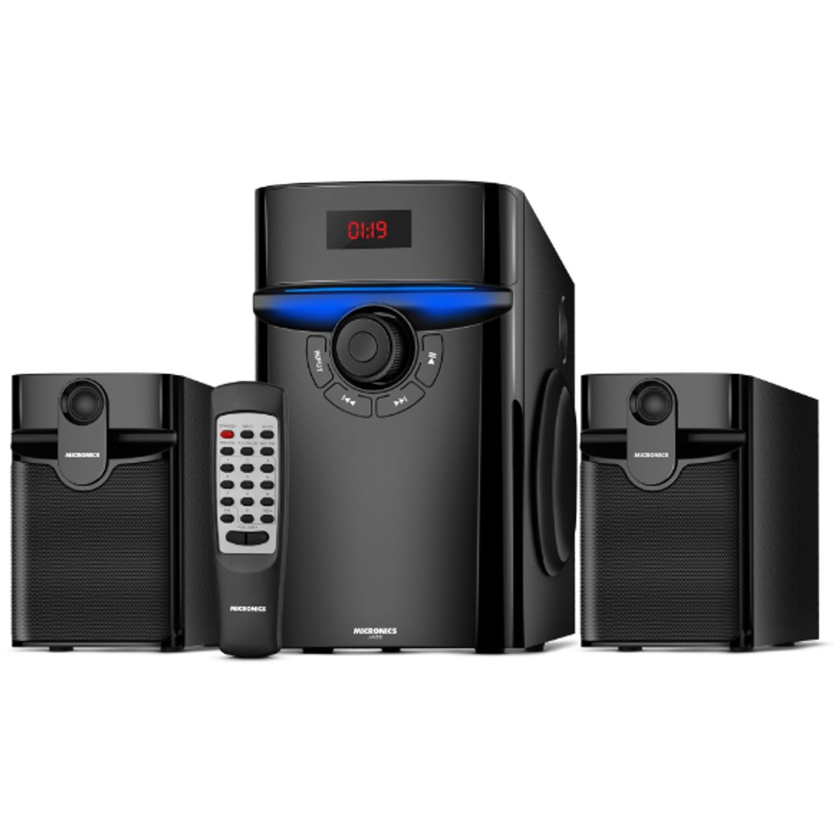 MICRONICS - Sistema De Audio JAZZ MIC S7001BT LED FM SD+USB MICRONICS