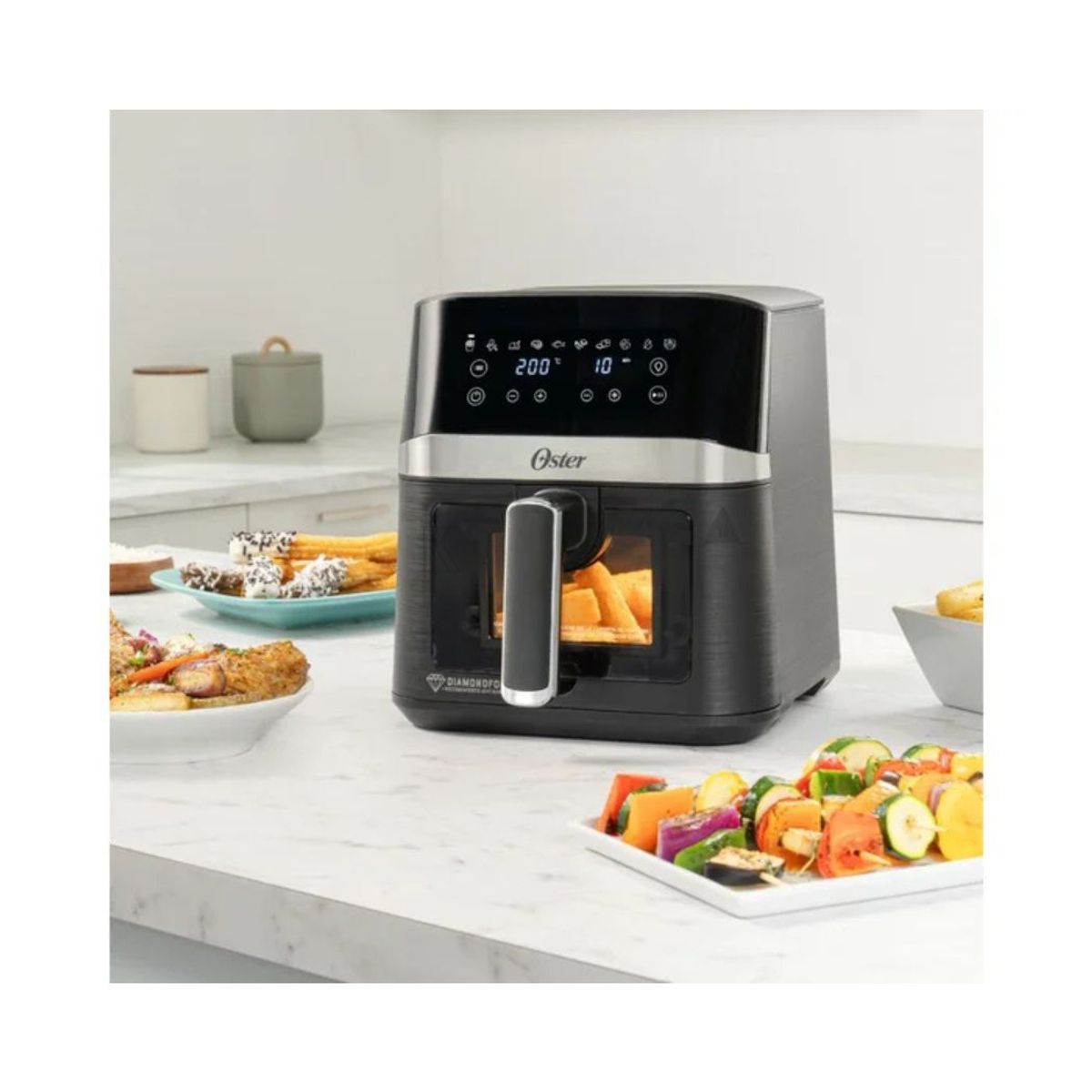OSTER - Freidora de Aire Digital Oster 6 Litros  Recubrimiento DiamondForce