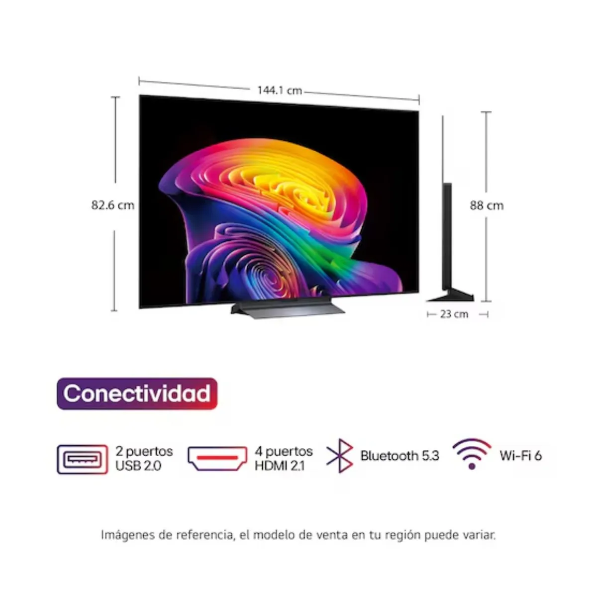 LG - TV LG 65 OLED evo AI 4K Smart TV OLED65C6PSA