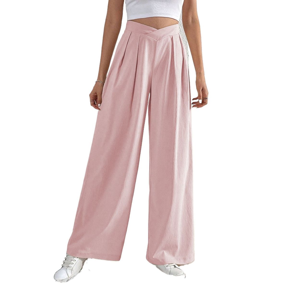 TIOZONEY - Pantalón Mujer - Rojo