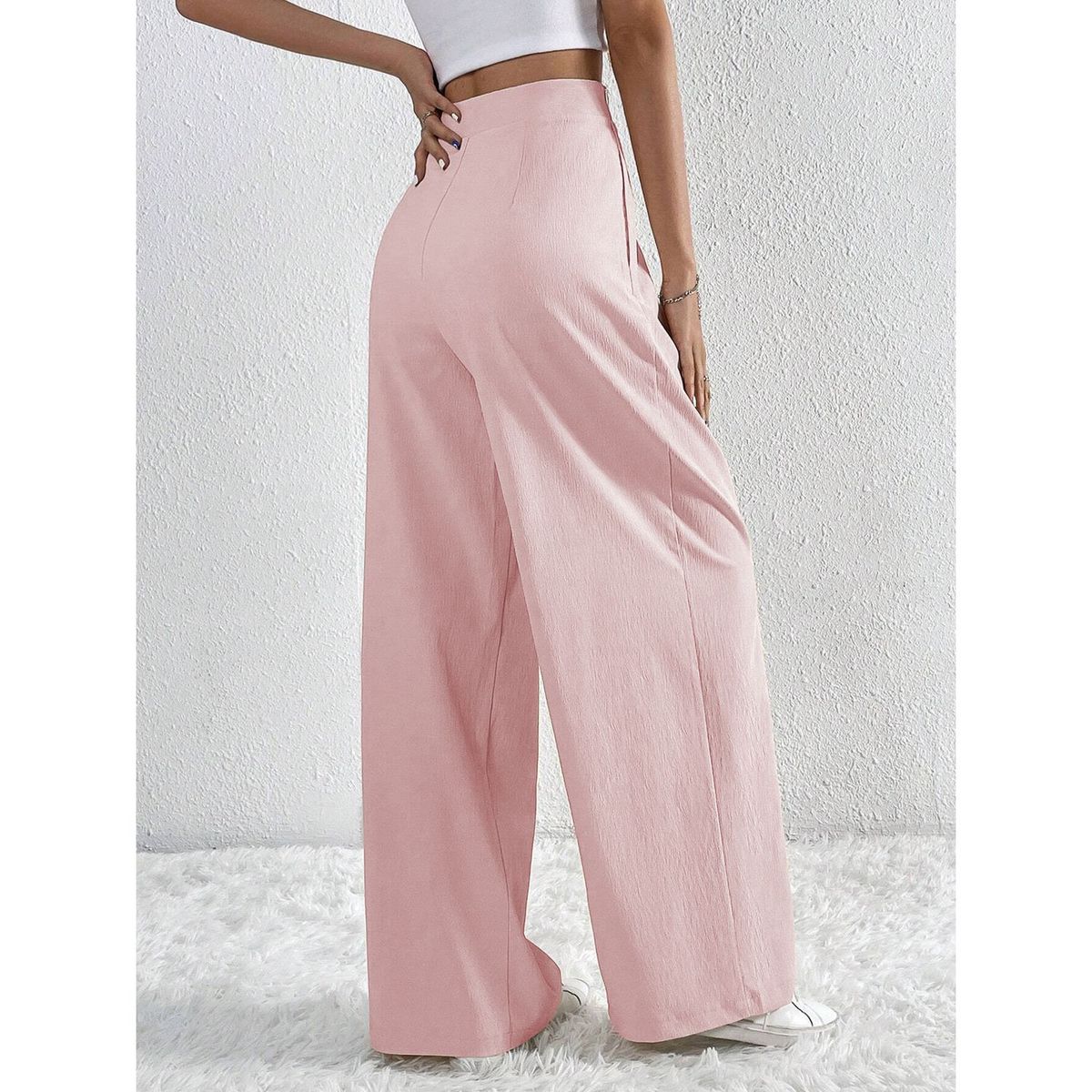 TIOZONEY - Pantalón Mujer - Rojo