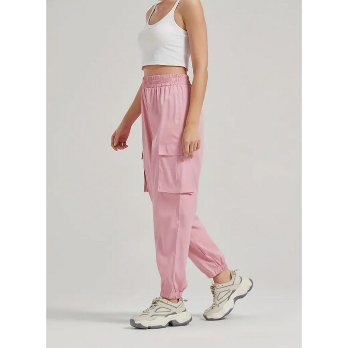 TIOZONEY - Pantalón Mujer - Rojo