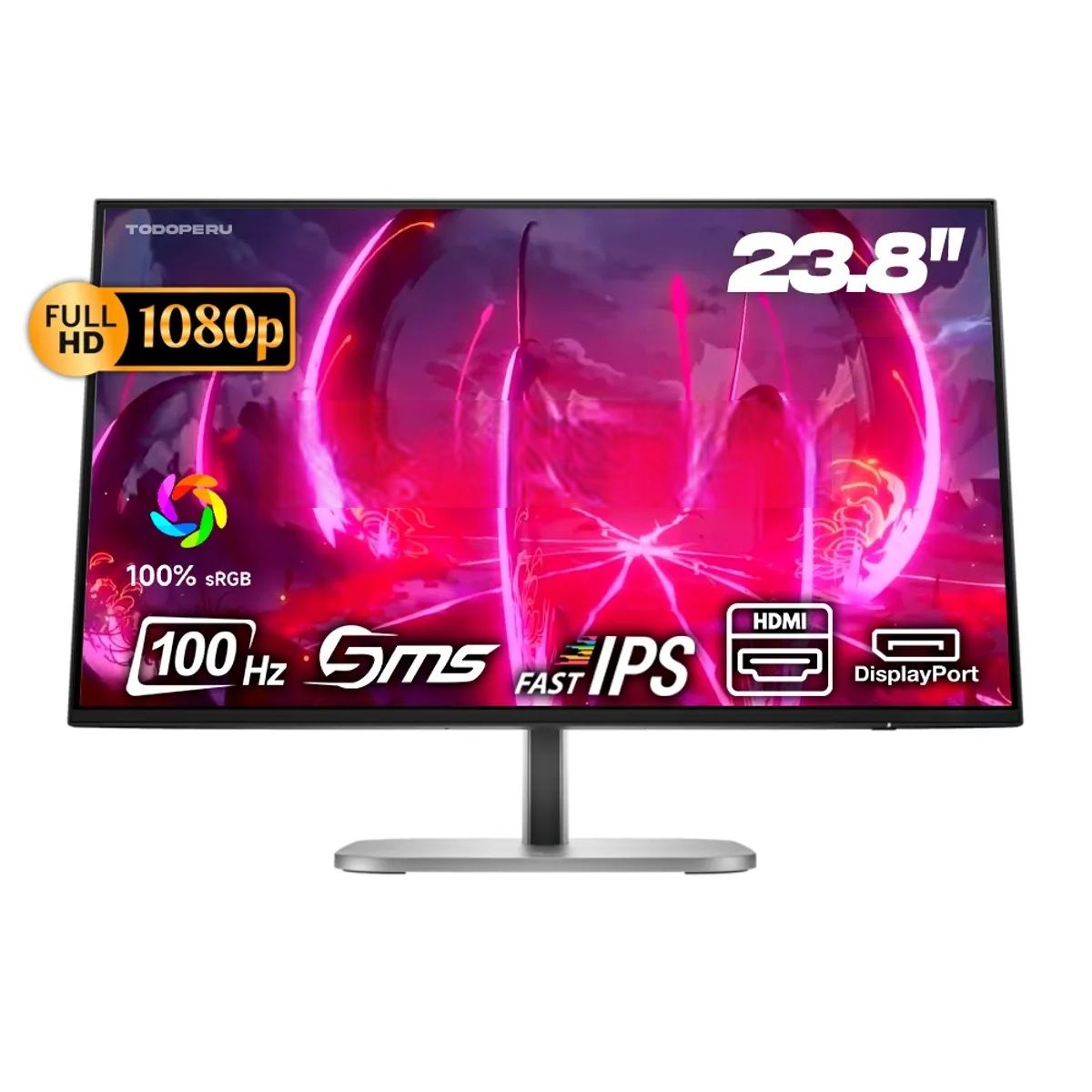 HP - Monitor HP 24 Serie 5 Pro 524pf  WLED FHD IPS 100Hz 5ms Pivote