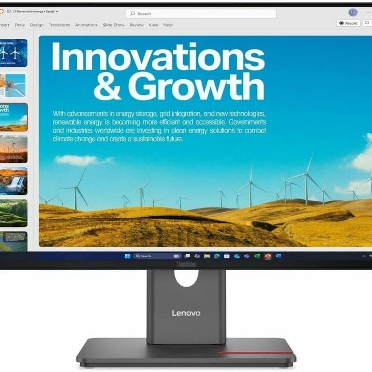 LENOVO - Monitor Lenovo 24 ThinkVision T24D-40 WLED FHD IPS 120Hz 4ms Pivote