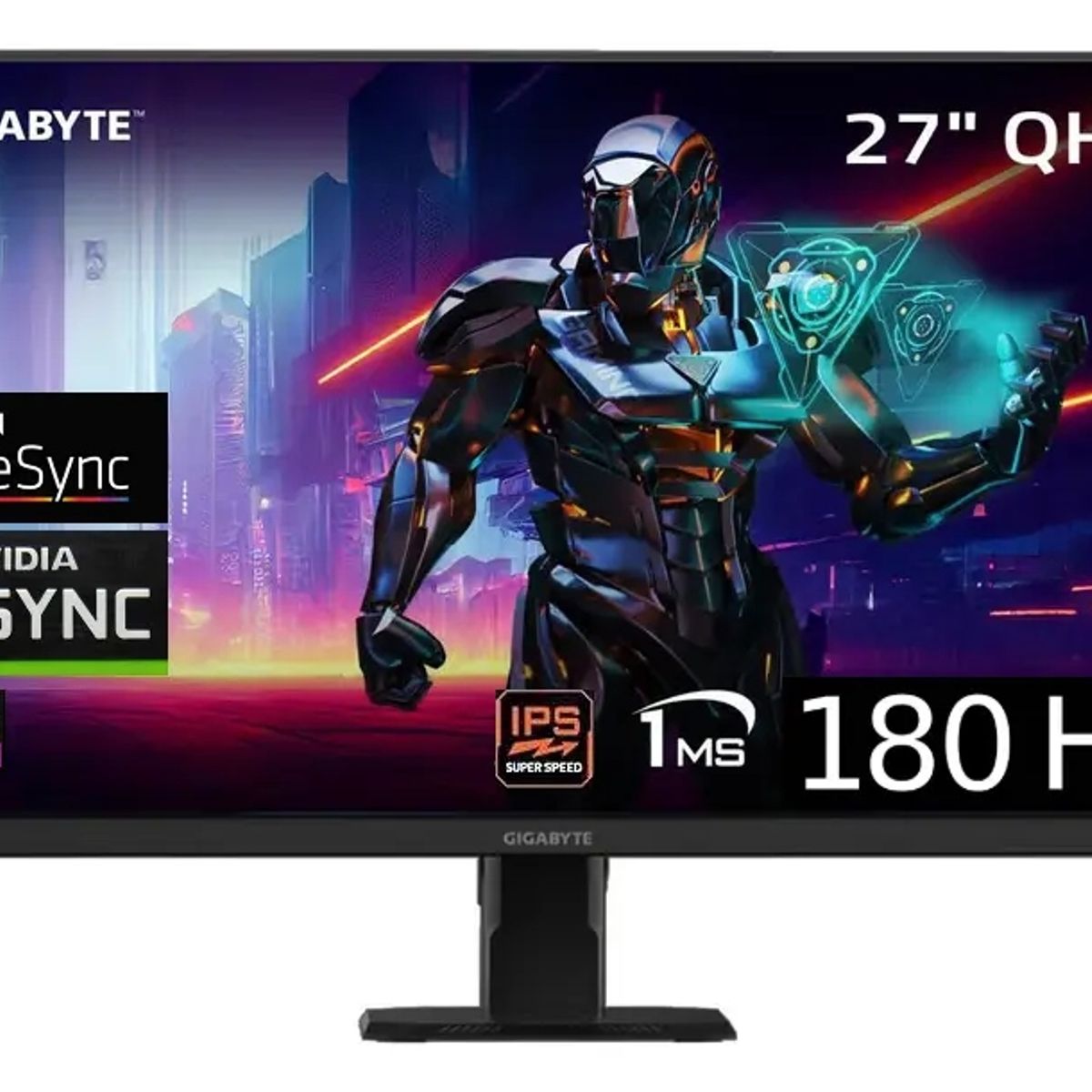 GIGABYTE - Monitor Gigabyte 27 Gaming GS27QA QHD IPS 2K 180Hz 1ms