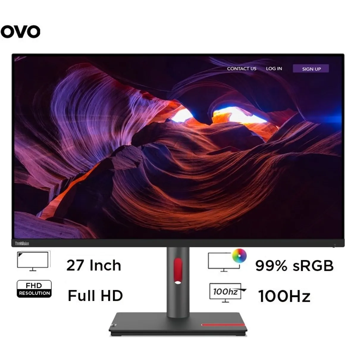 LENOVO - Monitor Lenovo 27 ThinkVision S27i-30 WLED FHD IPS 100Hz 4ms