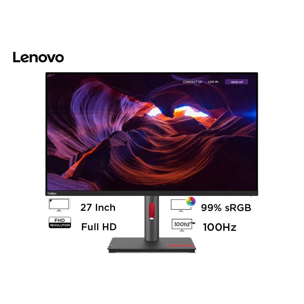 LENOVO - Monitor Lenovo 27 ThinkVision S27i-30 WLED FHD IPS 100Hz 4ms