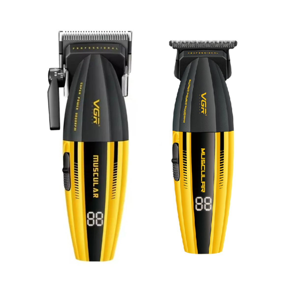 VOYAGER - Combo Barber VGR Trimmer + Clipper V285 & 285T 9000rpm Baberia