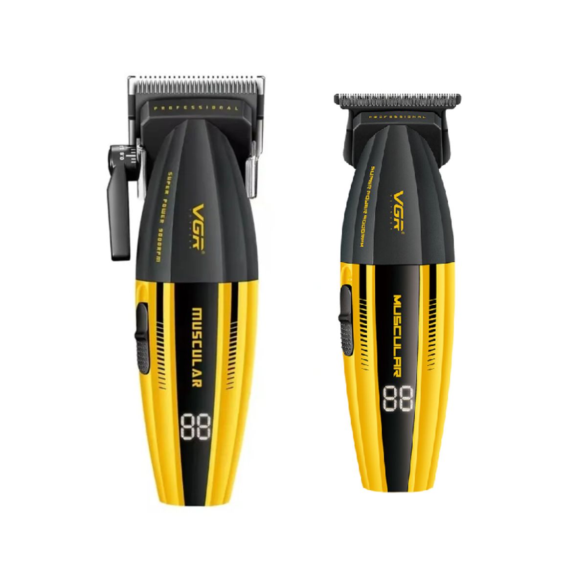 VOYAGER - Combo Barber VGR Trimmer + Clipper V285 & 285T 9000rpm Baberia