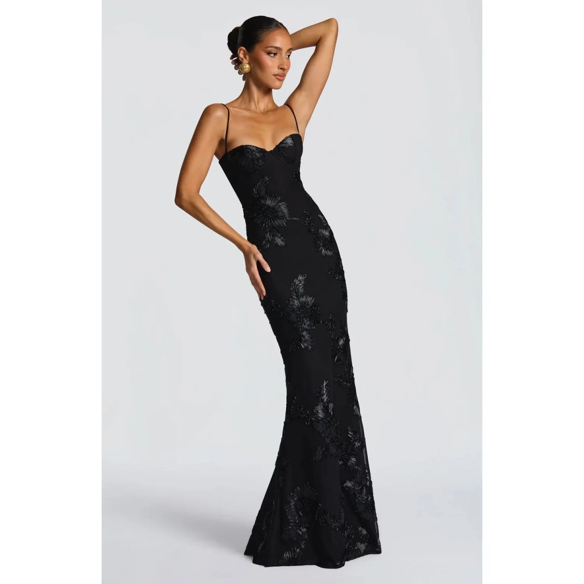 TIOZONEY - Vestido de fiesta Mujer - Café