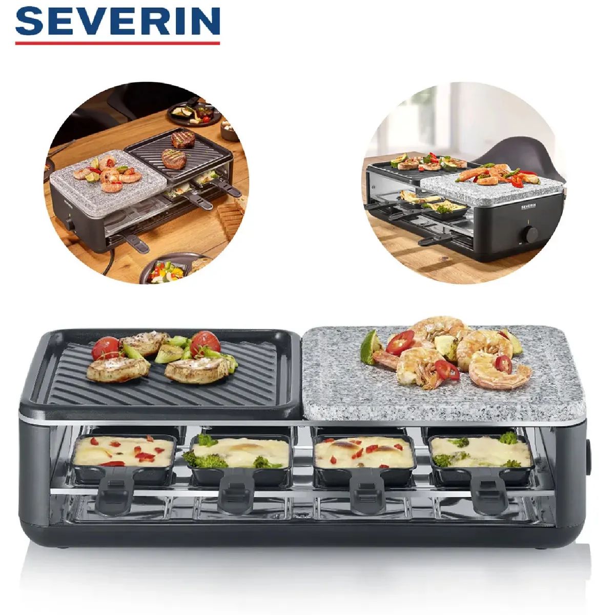 Parrilla Raclette SEVERIN RG 2366 con Piedra Natural y Placa Cerámica, marca SEVERIN - Foto Principal