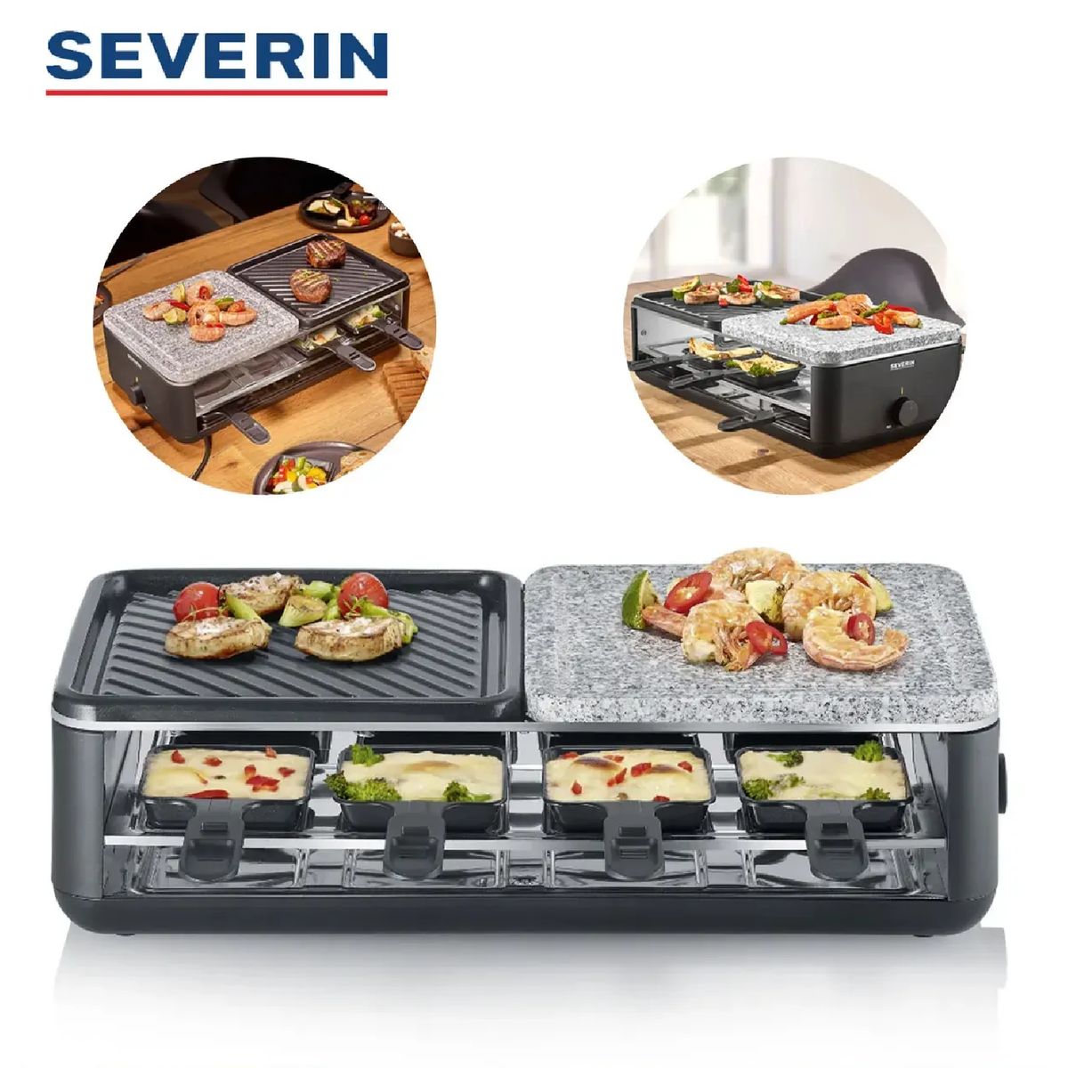Parrilla Raclette SEVERIN RG 2366 con Piedra Natural y Placa Cerámica, marca SEVERIN - Foto Principal