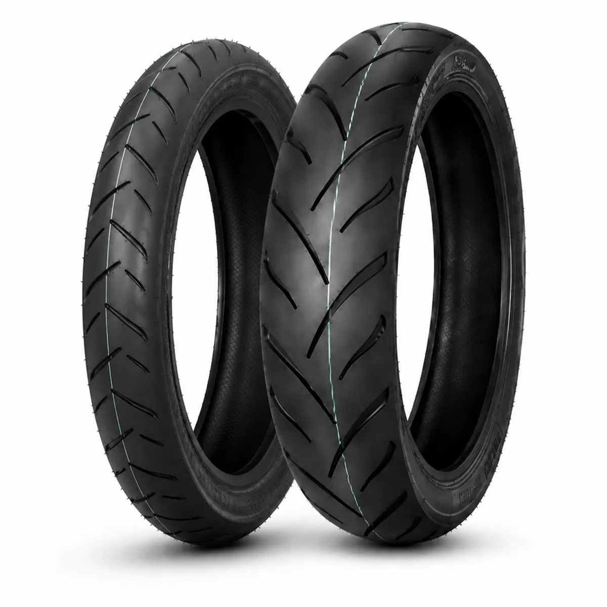 GENERICO - PAR LLANTAS DE MOTO 100-80-17 y 130-70-17 TSK CELIMO ¨USO SIN CAMARA¨  NS200