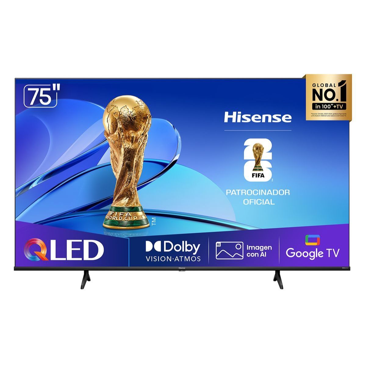 Hisense - Televisor Smart TV 75'' QLED UHD 4K 75QD6N GoogleTV 2025