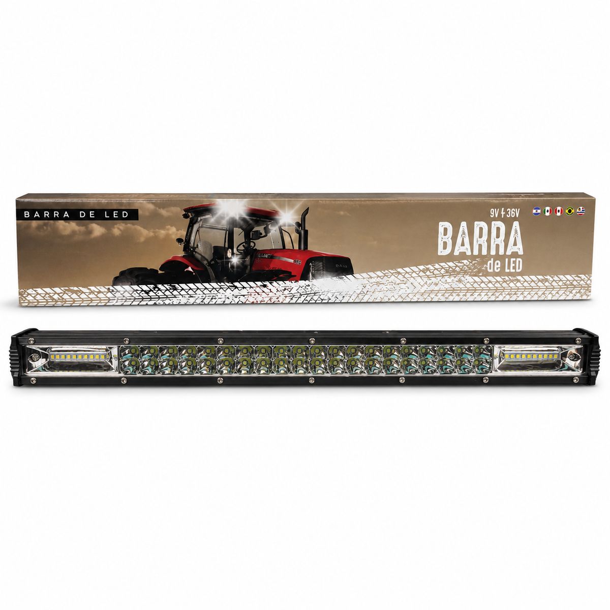 Barra LED Para Auto 65Cm Luz Blanca 180W, marca OEM - Foto Principal