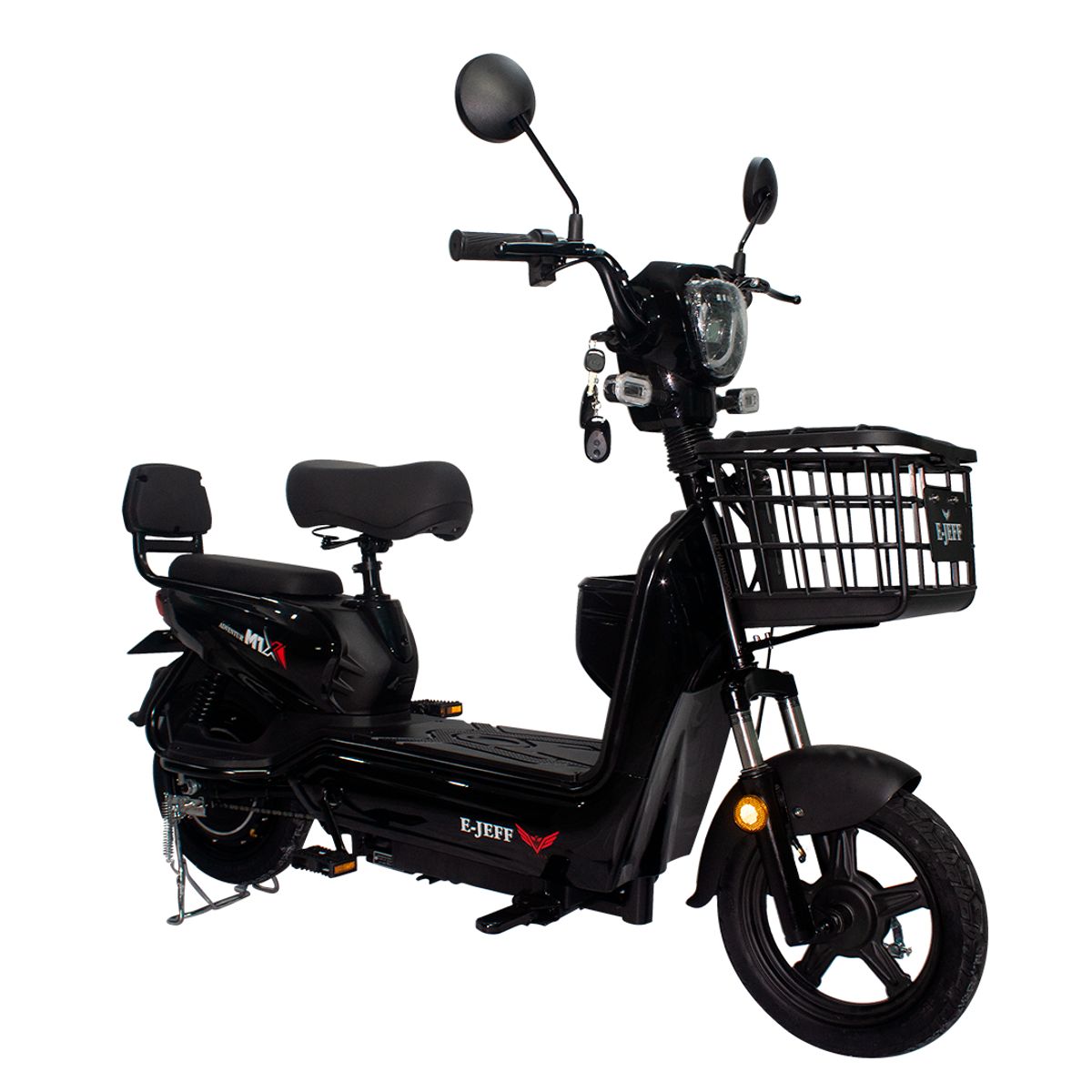 JEFF BIKE - BICIMOTO MODELO ADVENTURE COLOR NEGRO 40KM AUTONOMIA 35KMH VEL.MAX CON BATERIA DE GRAFENO