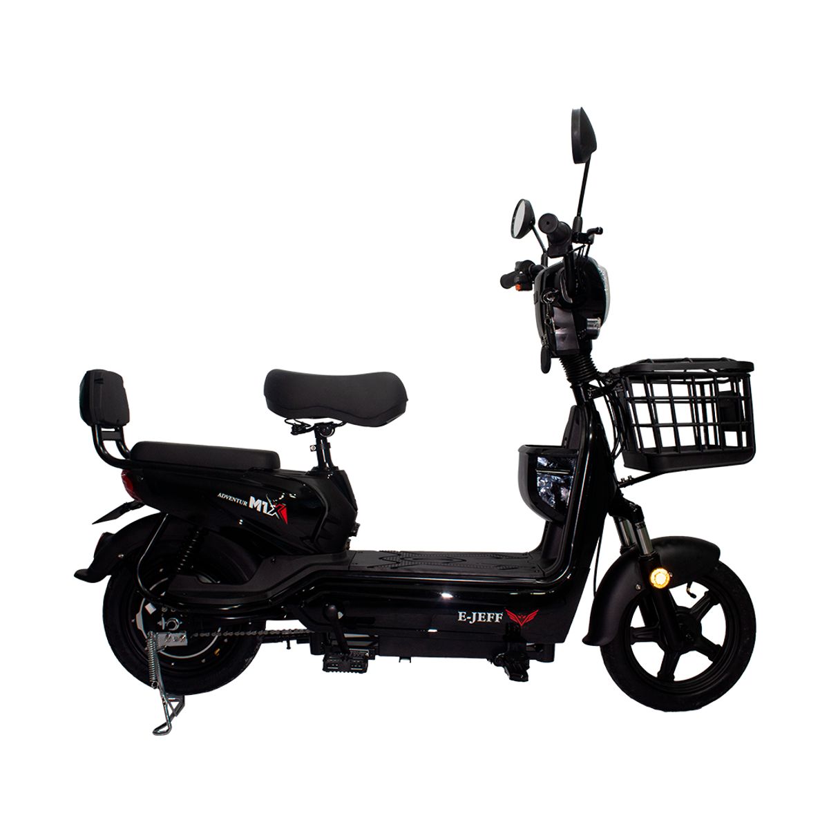 JEFF BIKE - BICIMOTO MODELO ADVENTURE COLOR NEGRO 40KM AUTONOMIA 35KMH VEL.MAX CON BATERIA DE GRAFENO