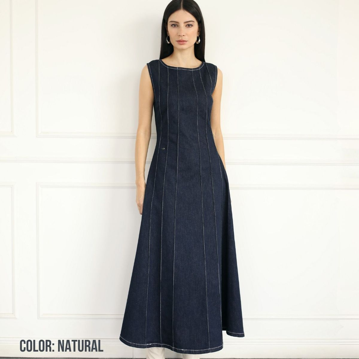 JHAN HIDS - Vestido denim stretch Mei