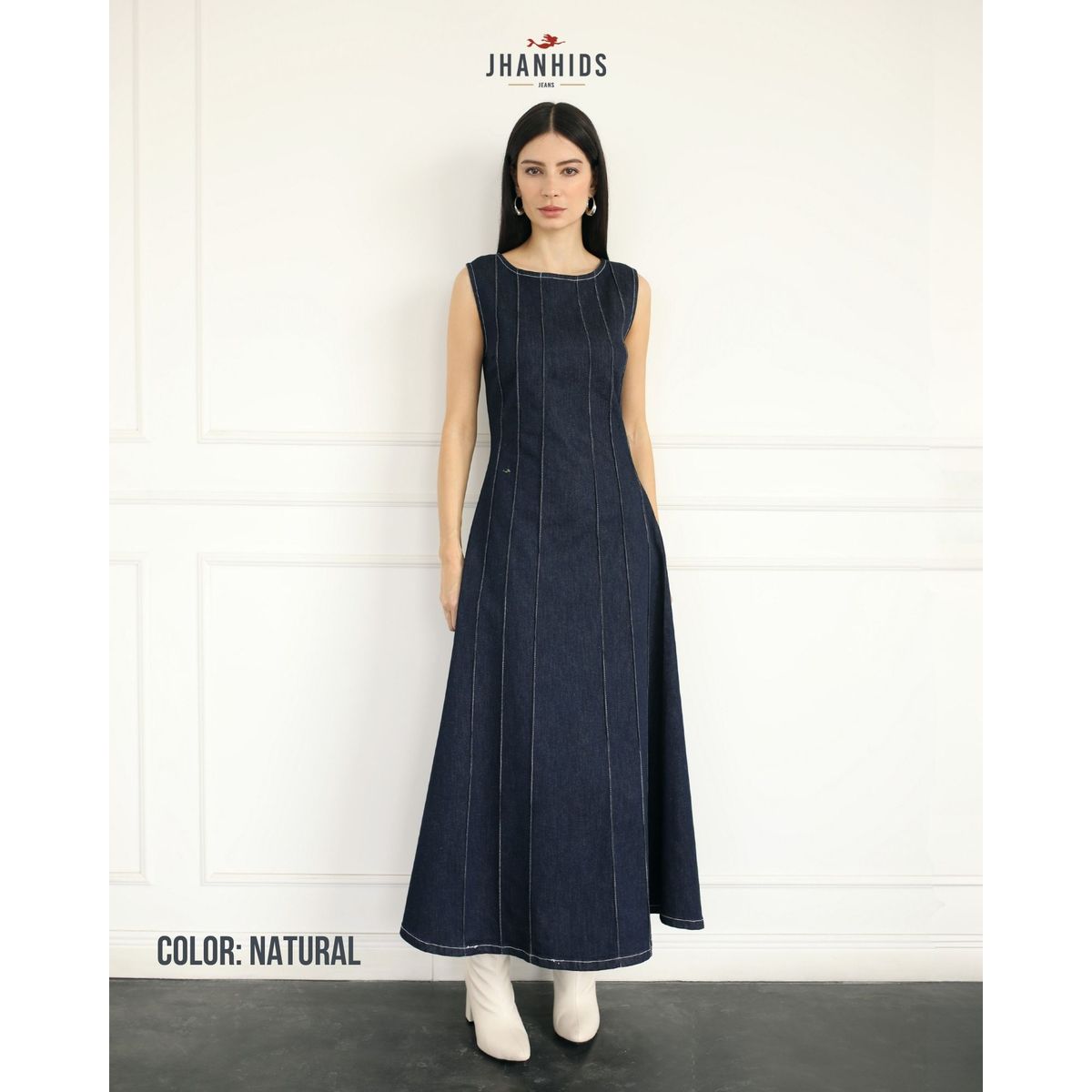 JHAN HIDS - Vestido denim stretch Mei