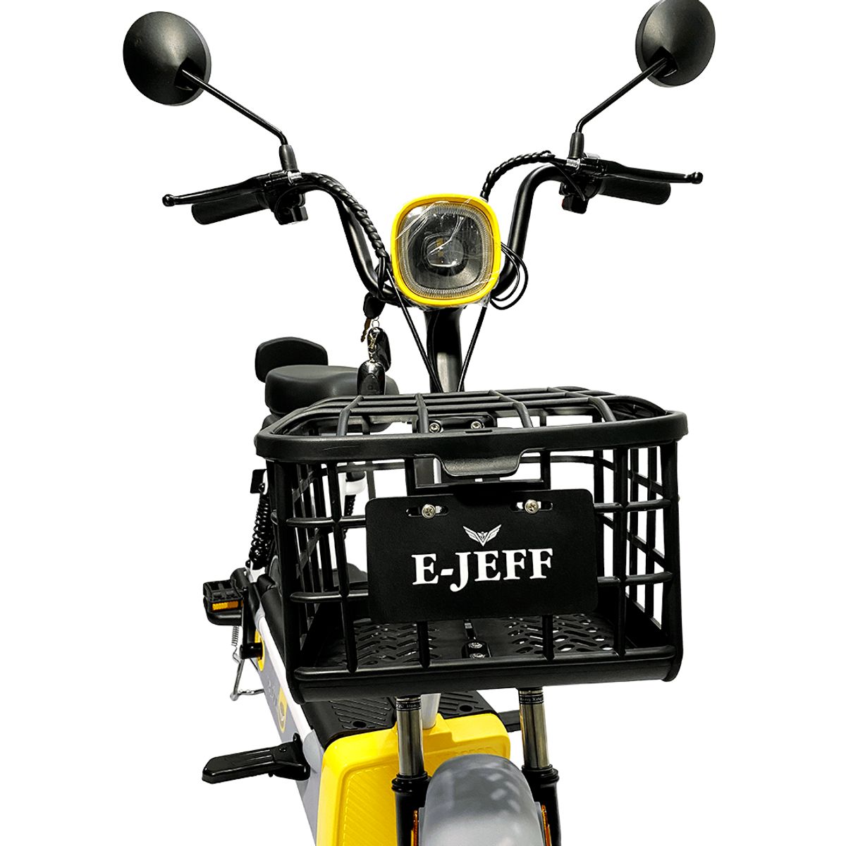 JEFF BIKE - BICIMOTO MODELO CITY COLOR GRIS 40KM AUTONOMIA 35KMH VEL.MAX CON BATERIA DE GRAFENO EXTRAÌBLE