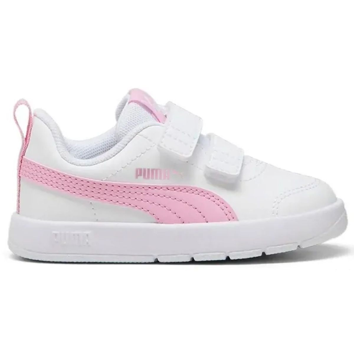 PUMA - Zapatilla Puma Courtflex V3 V PS 397642 09 Blanco-Rosado para Niñas